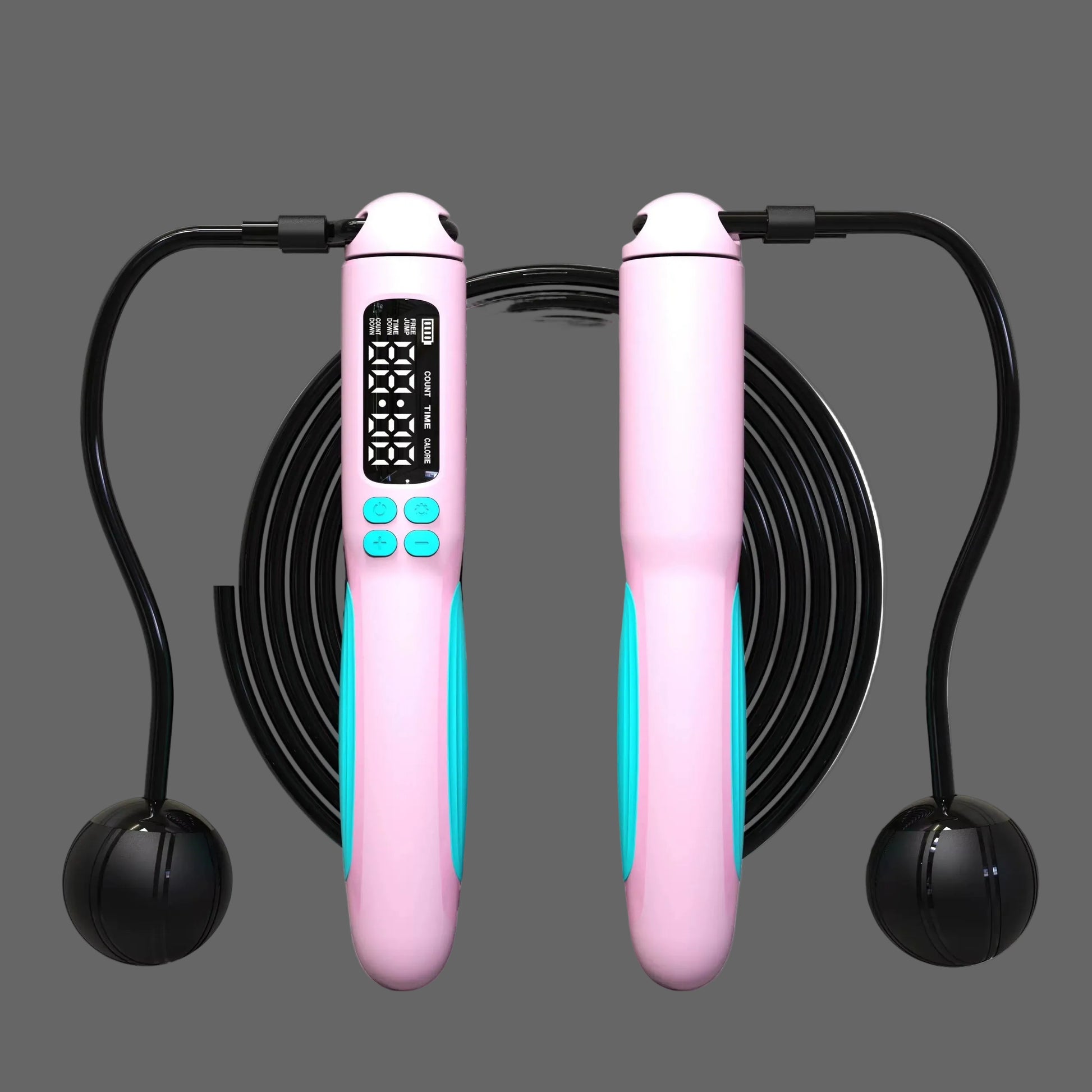 Corde a sauter sans corde rose