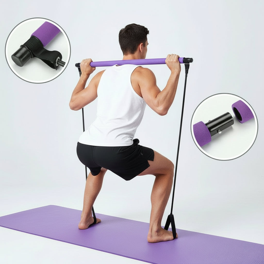 Élastique musculation barre demontable