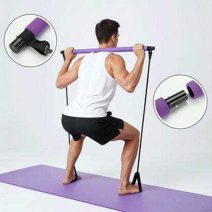 Élastique musculation barre demontable