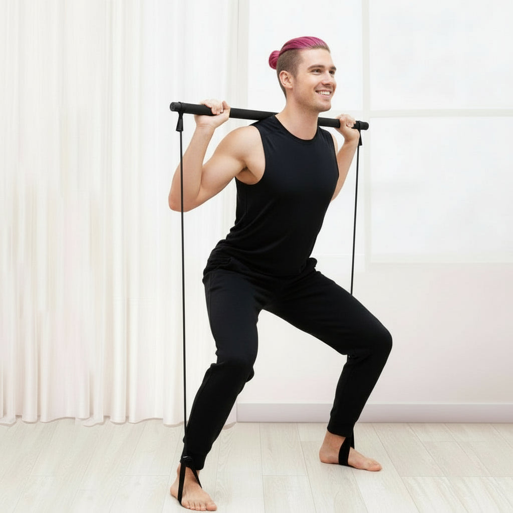 Élastique musculation barre noir