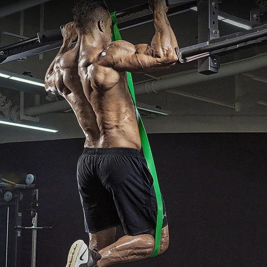 Élastique musculation entrainement 
barre