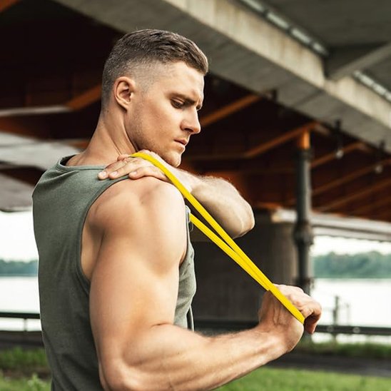 Élastique musculation exercices multiples