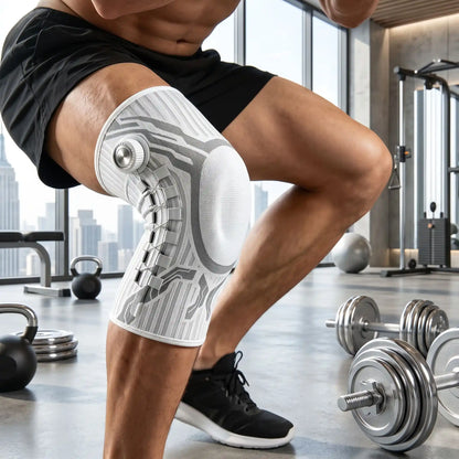 athlète porte genouillère maintien rotulien pour workout