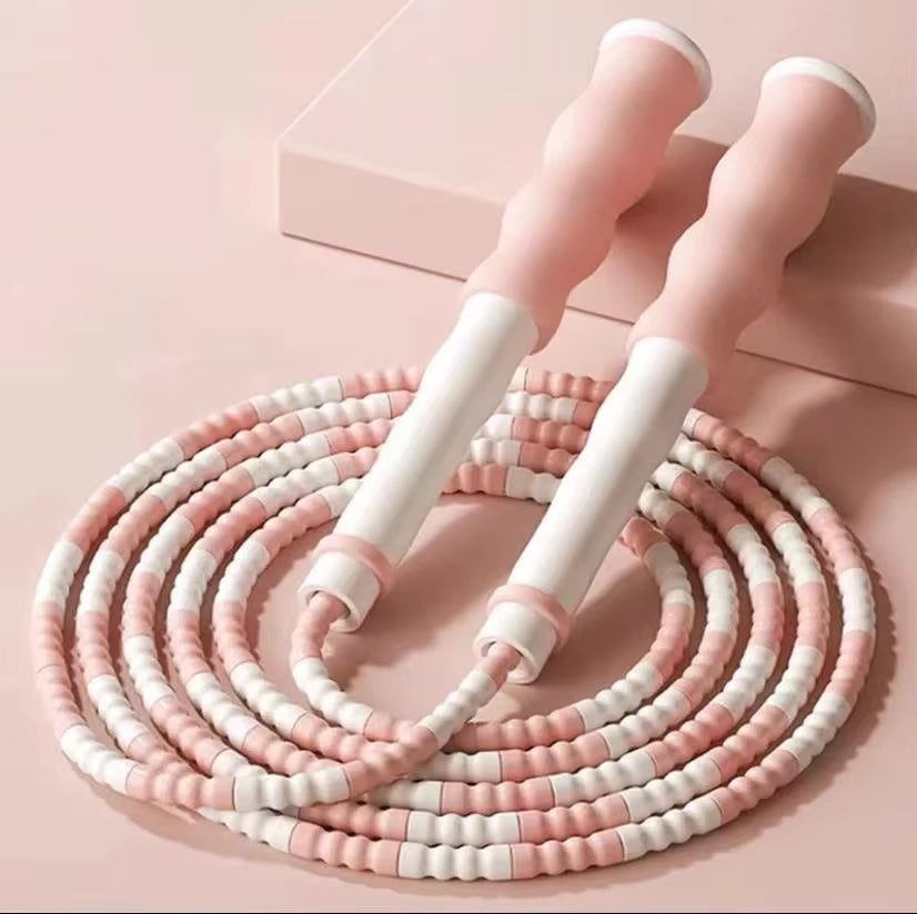 corde à sauter bambou rose
