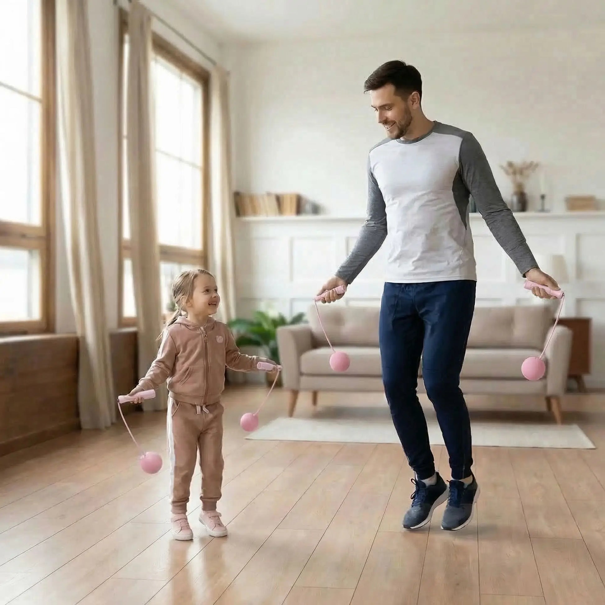 corde à sauter sans corde famille
