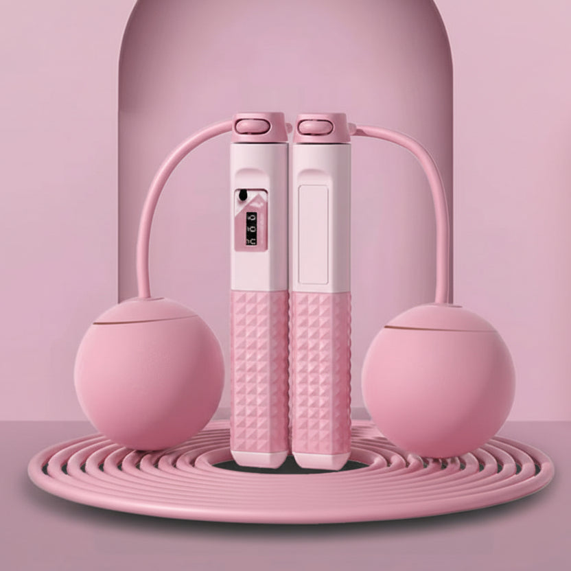 corde a sauter sans corde rose