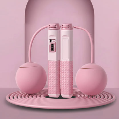 corde a sauter sans corde rose