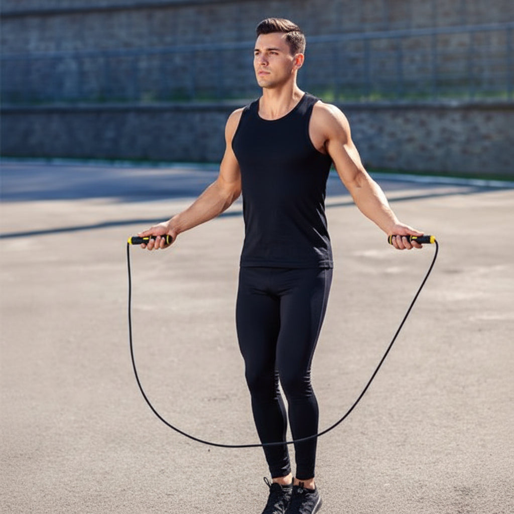 Corde a sauter sans fil ajustable