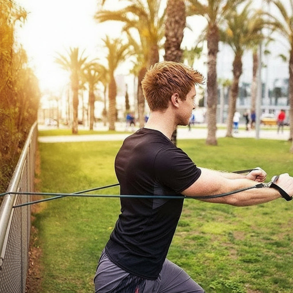 elastique musculation entrainement dehors