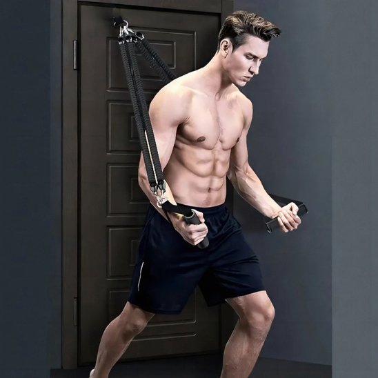 Elastique musculation​ fixation porte securitaire