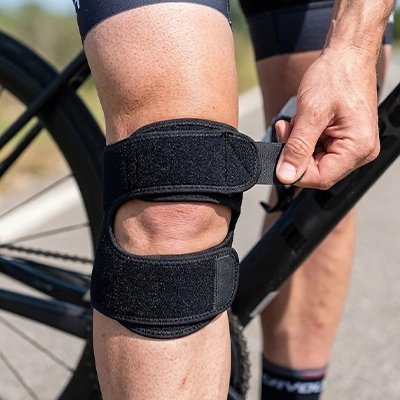 Genouillère course double soutien
