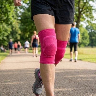Genouillère pour le sport​ utilisee pendant la course course
