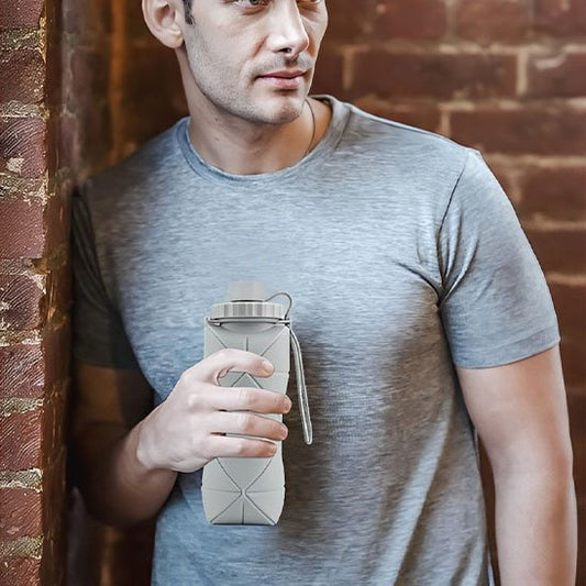 gourde-pliable-grise