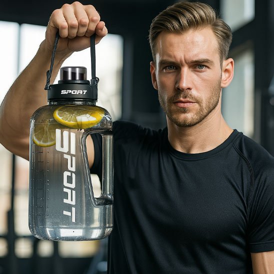 Gourde pour le sport noir