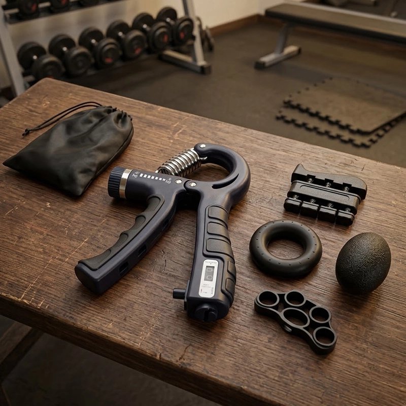 Hand grip GripForce avec compteur en kit complet avec multiples accessoires 