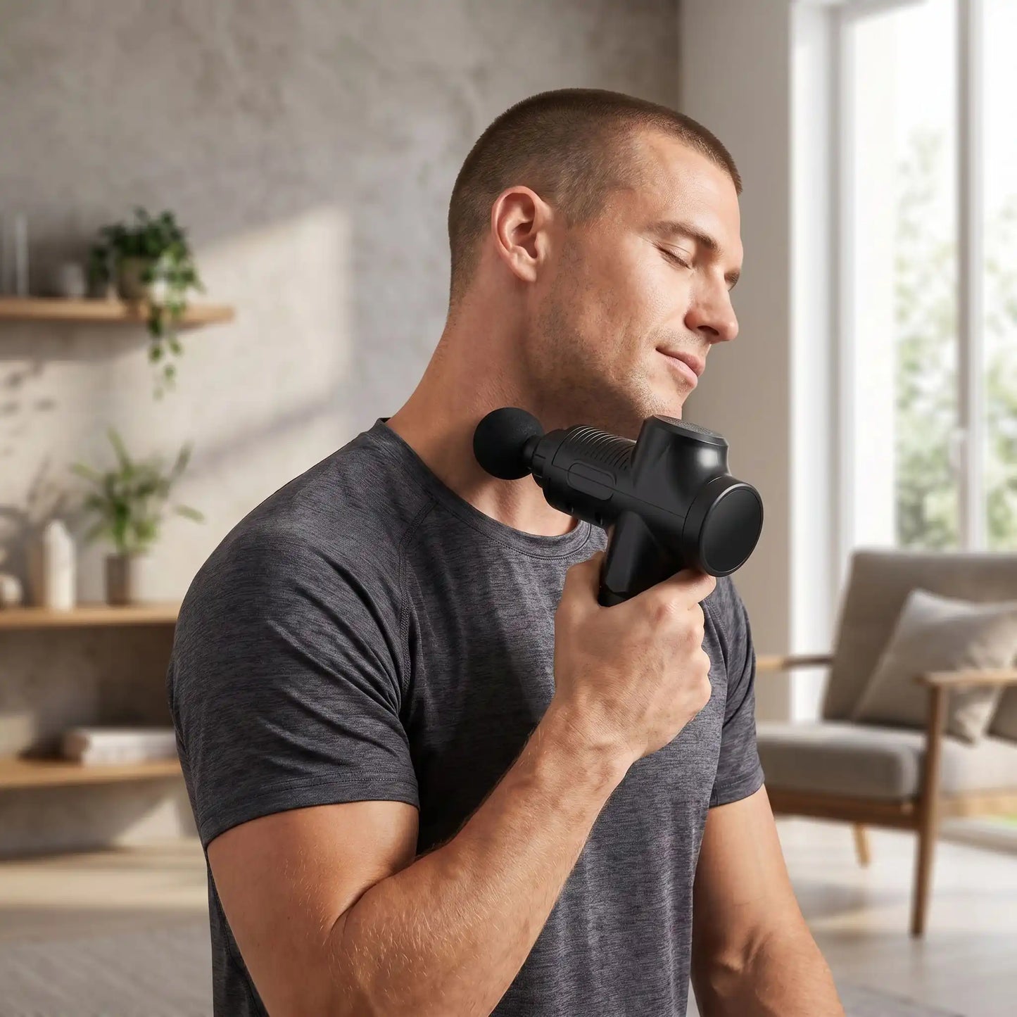 pistolet de massage cou
