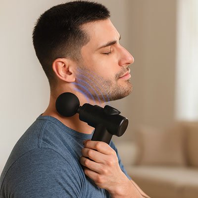 Pistolet de massage musculaire cou