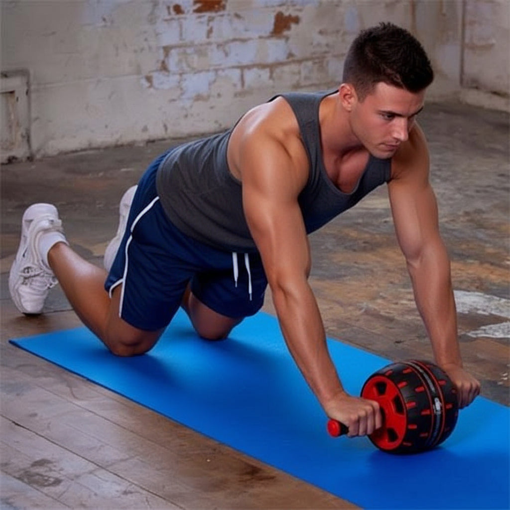 Roue à abdominaux  freinage automatique