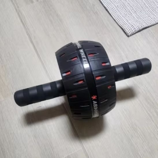 Roue à abdominaux noir