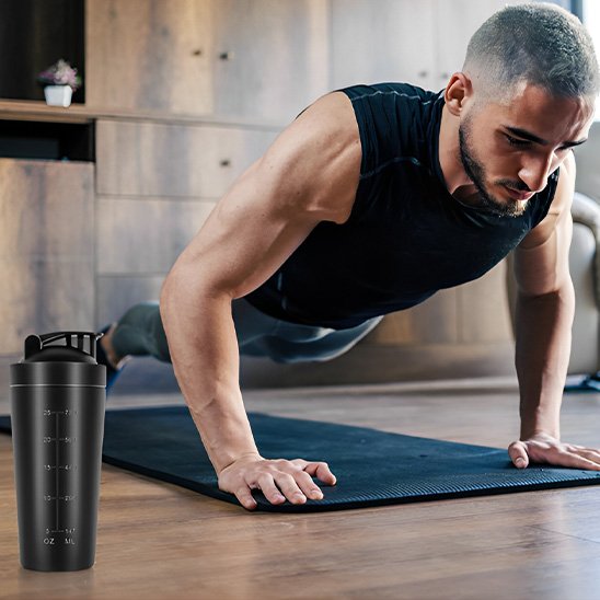 Shaker utilise lors des séances de fitness