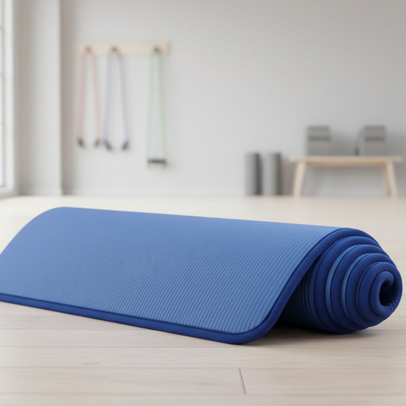 tapis de gym bleu
