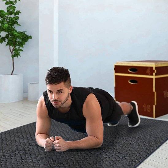 Tapis épais gym protection genoux
